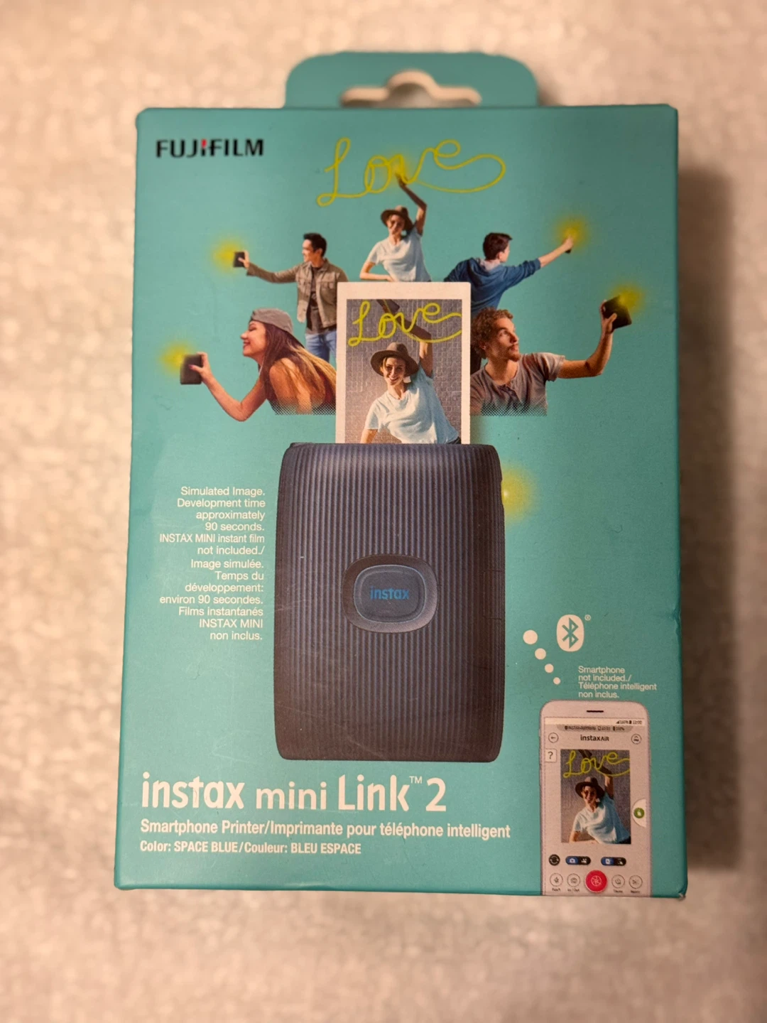 Fujifilm Instax Mini Link 2 Smartphone Printer - Space Blue
