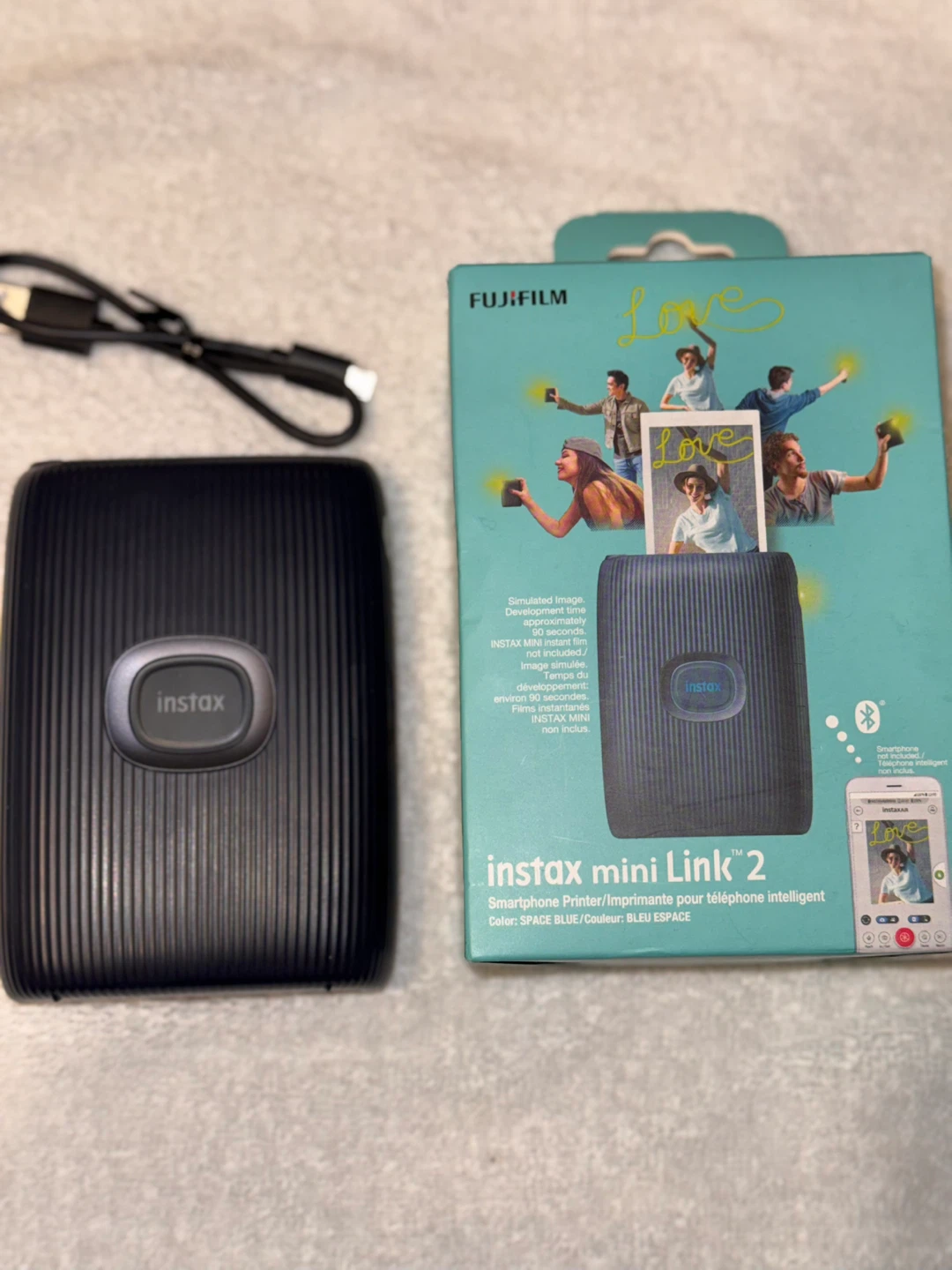 Fujifilm Instax Mini Link 2 Smartphone Printer - Space Blue - photo 2