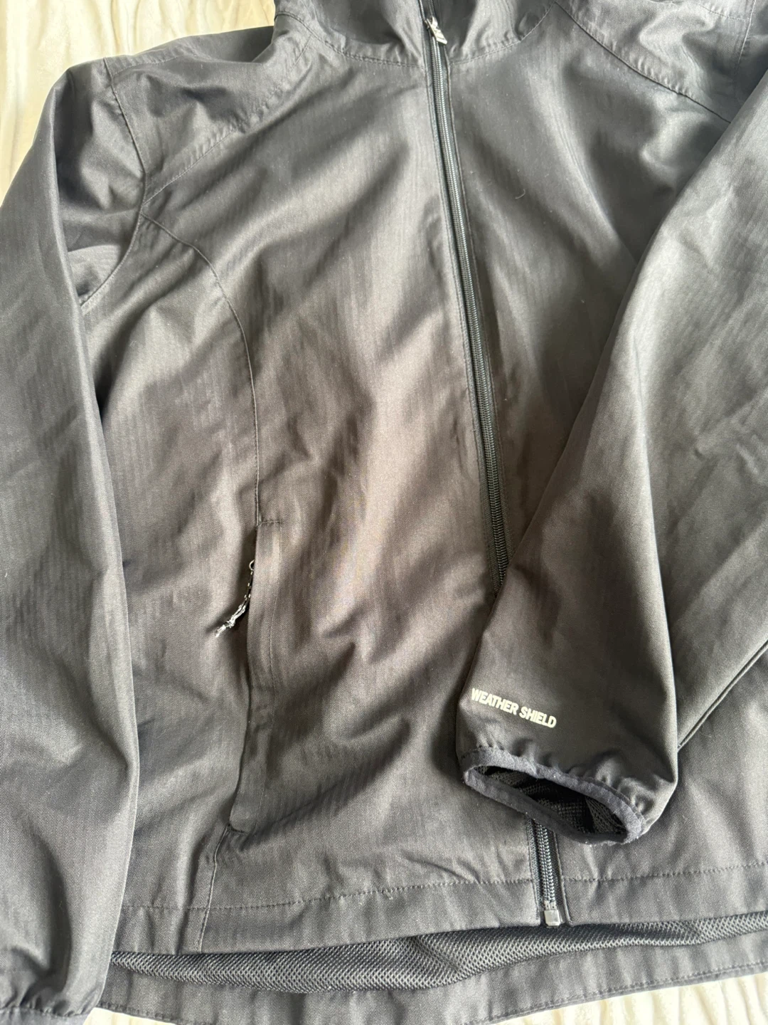 Avalanche Black Windbreaker Jacket Hooded Zip Up Size M - photo 5