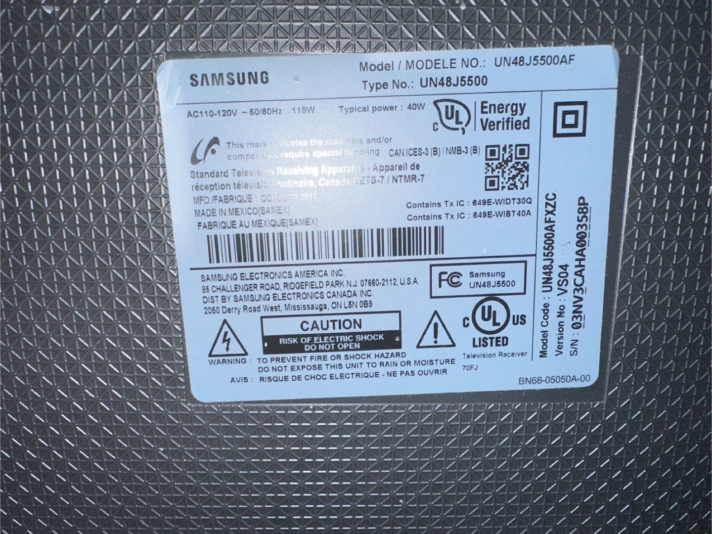 Samsung UN48J5500AF 48" Smart LED TV - photo 2