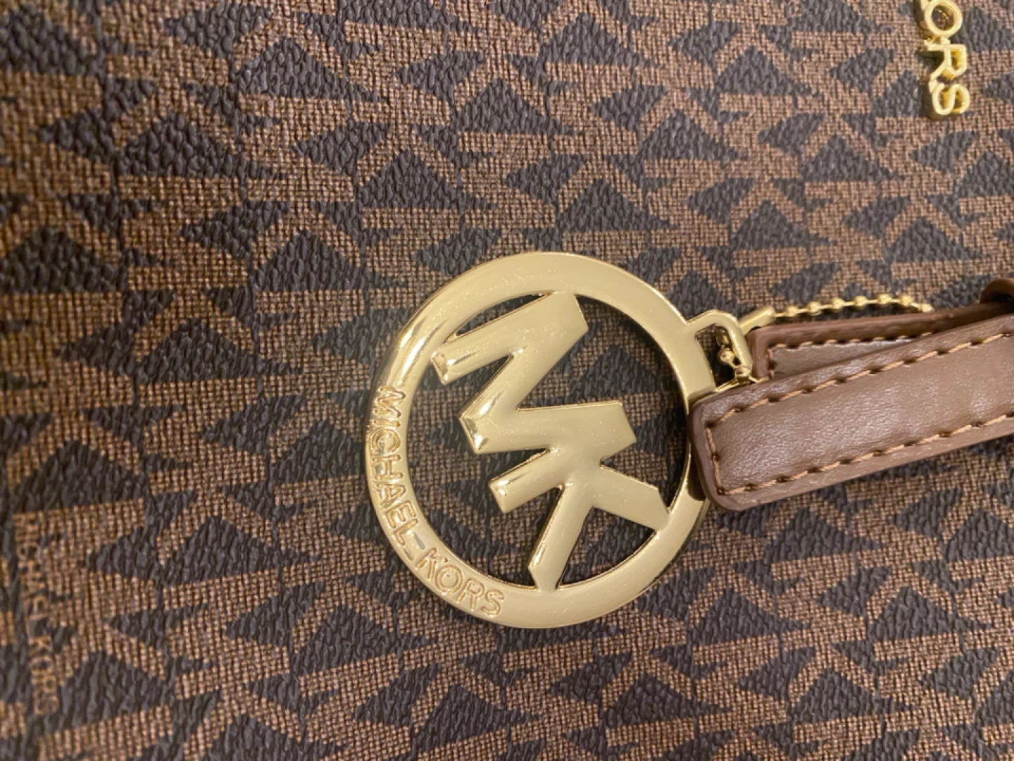 Michael Kors Tote Bag - Brown MK Print - photo 5
