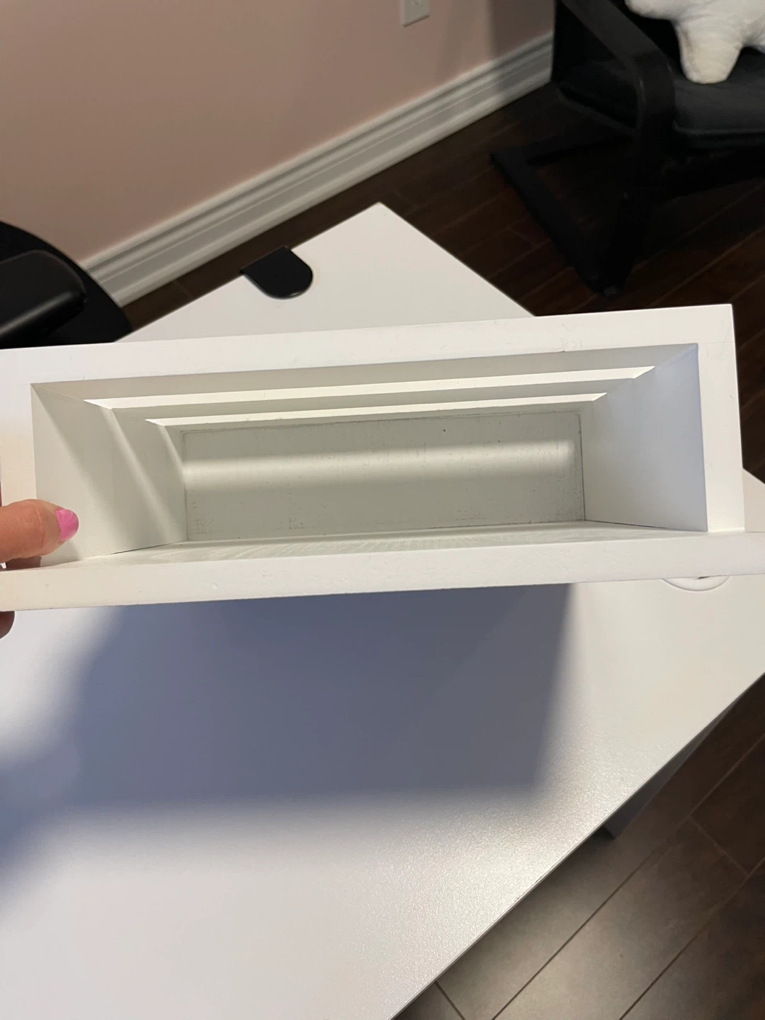 White mail and key holder wall mount - photo 4