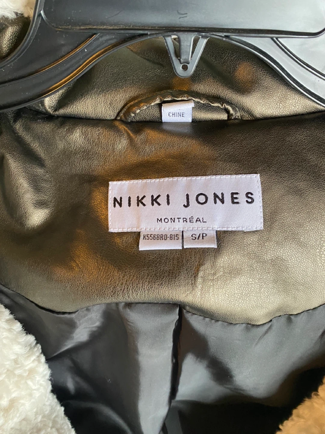 Nikki Jones Metallic Puffer Jacket with Sherpa Collar - photo 5