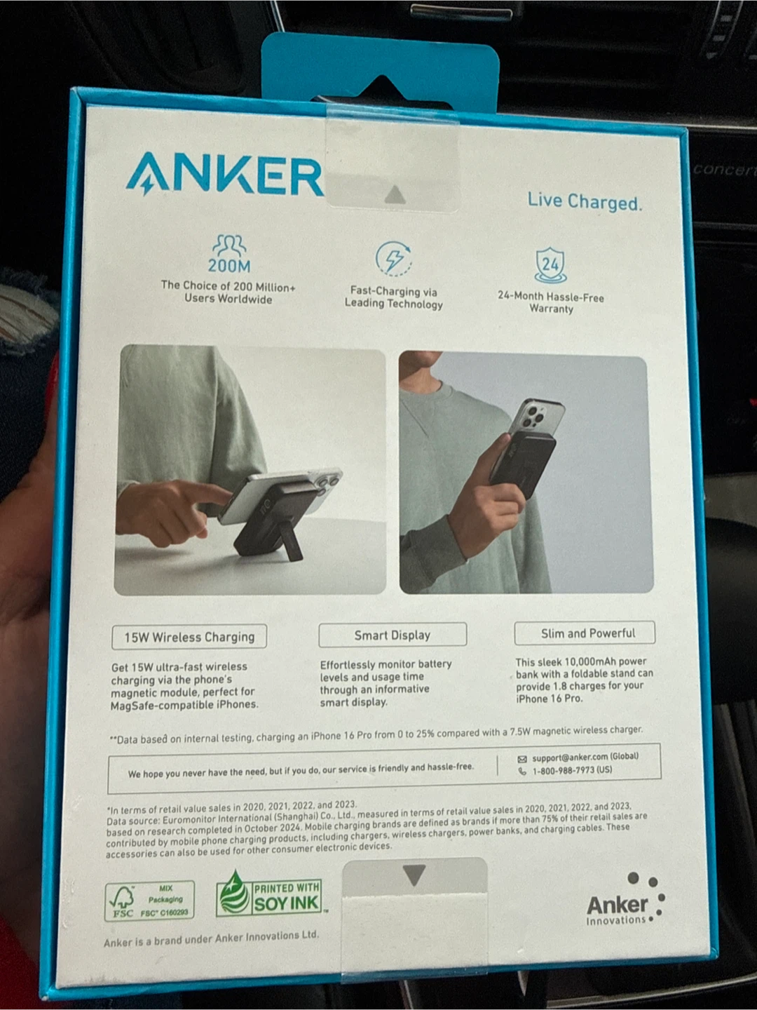 Anker 10,000mAh MagGo Power Bank with Smart Display - photo 2