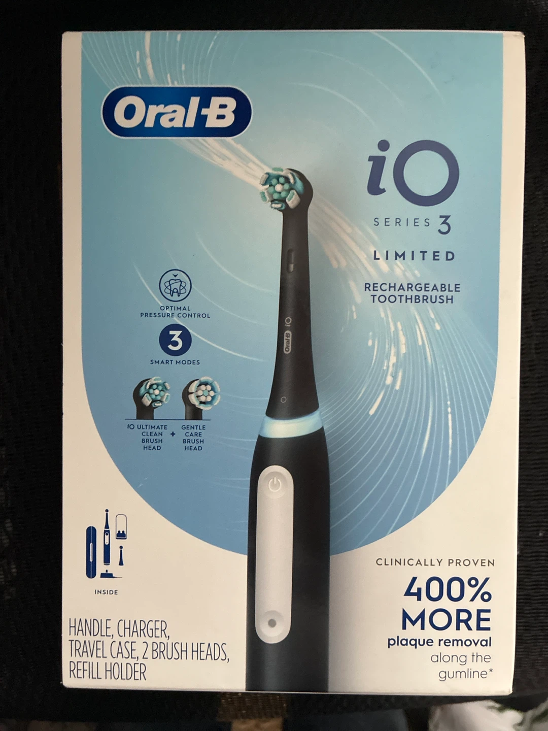 Oral-B iO Series 3 Limited Rechargeable Toothbrush - Matte Black