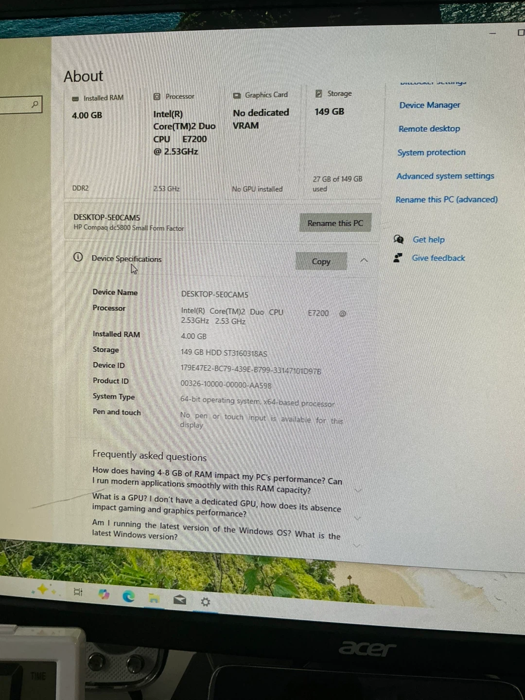 Hp Compaq dc5800 - photo 2