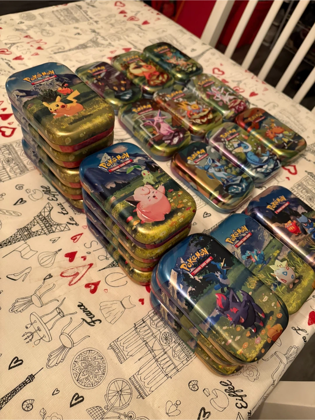 Shiny Pokemon Cards in Tin