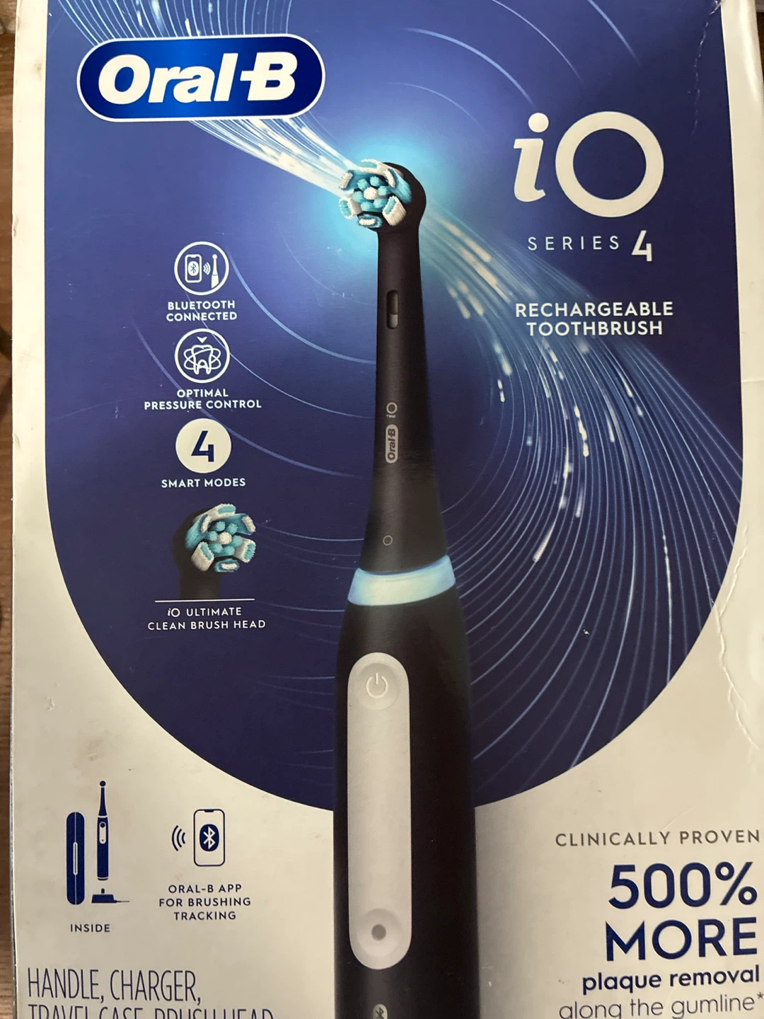 Oral-B iO Series 4 Rechargeable Toothbrush - Matte Black