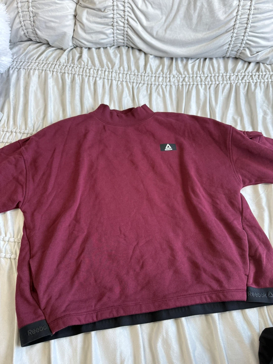 Reebok Burgundy Crewneck Sweatshirt Women’s M - photo 2