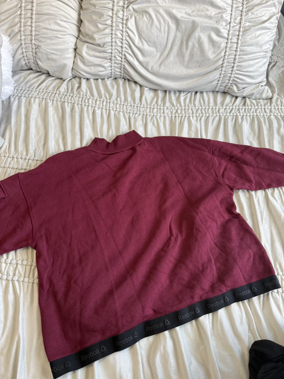 Reebok Burgundy Crewneck Sweatshirt Women’s M - photo 3