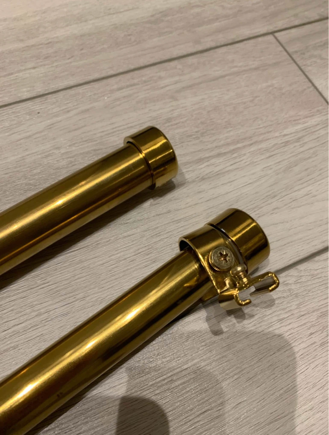 IKEA Curtain Rod Set and 2 white curtains - photo 3