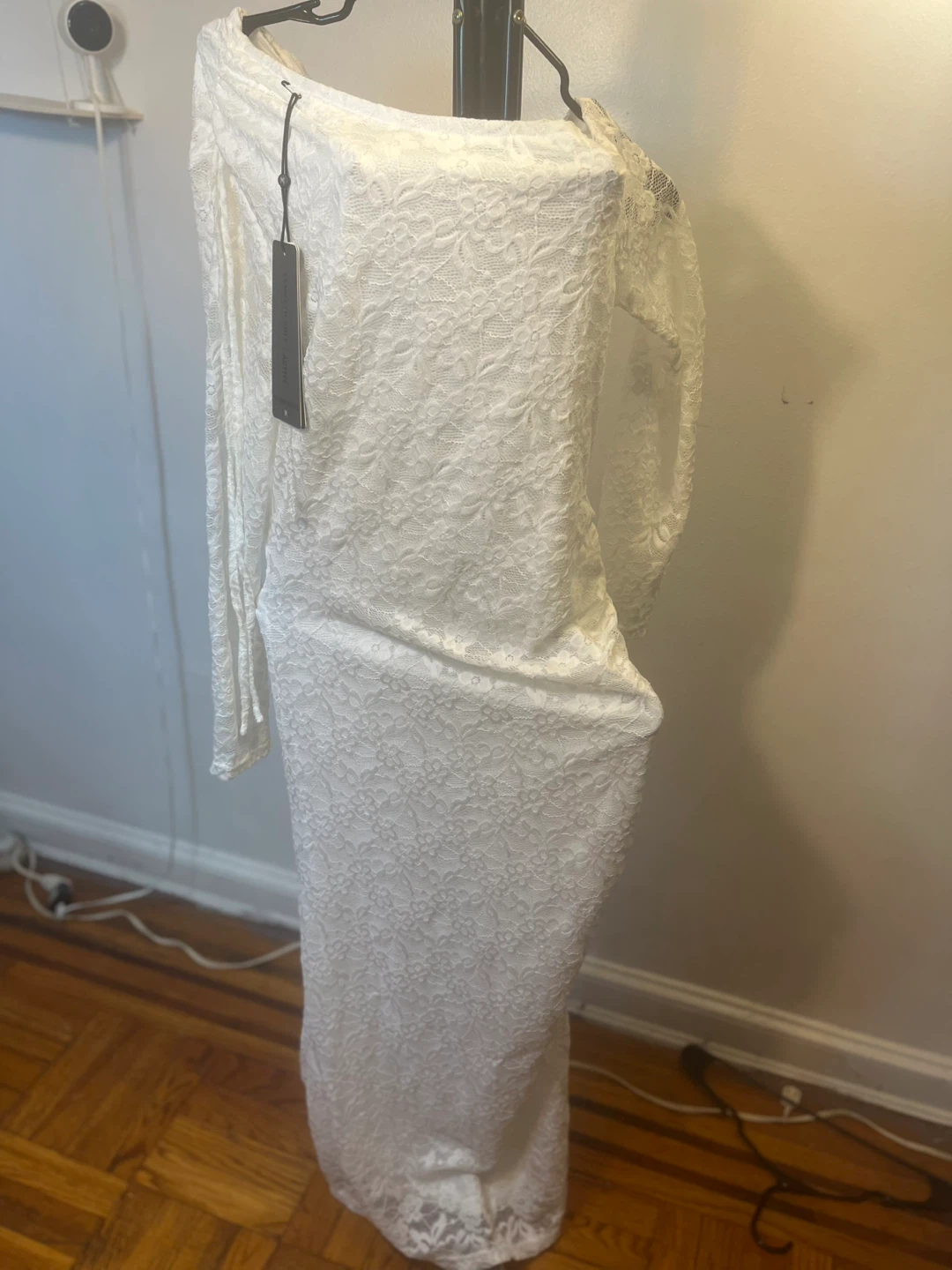 White Lace Maxi Dress by Kenneth Cole