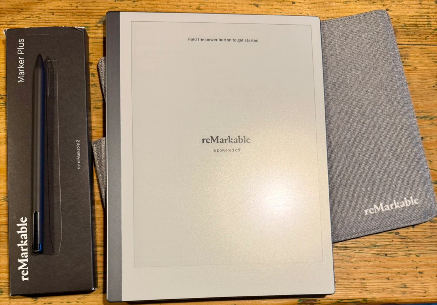 reMarkable 2 Tablet with Marker Plus Stylus and Folio