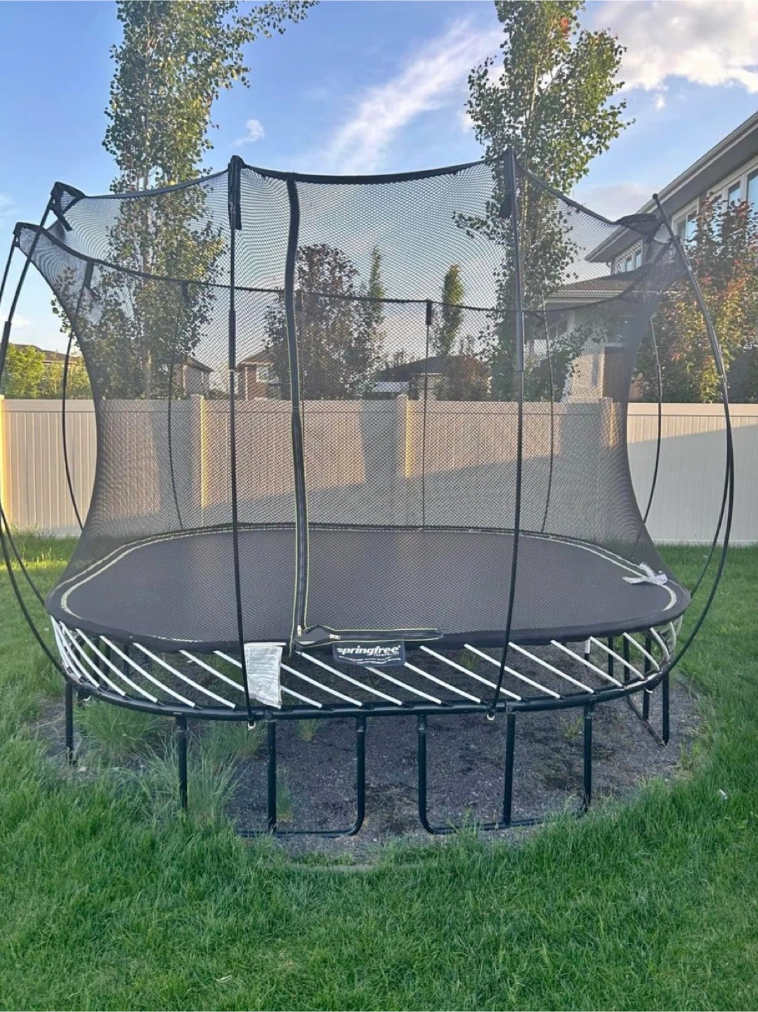 Like new Springfree Trampoline large square 11x11