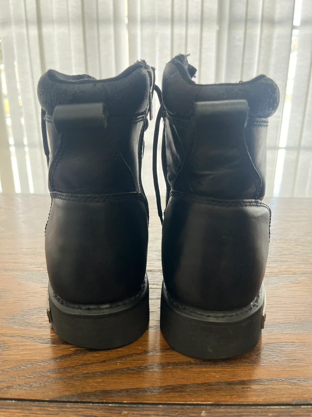 Harley-Davidson Black Leather Lace-Up Boots - photo 2