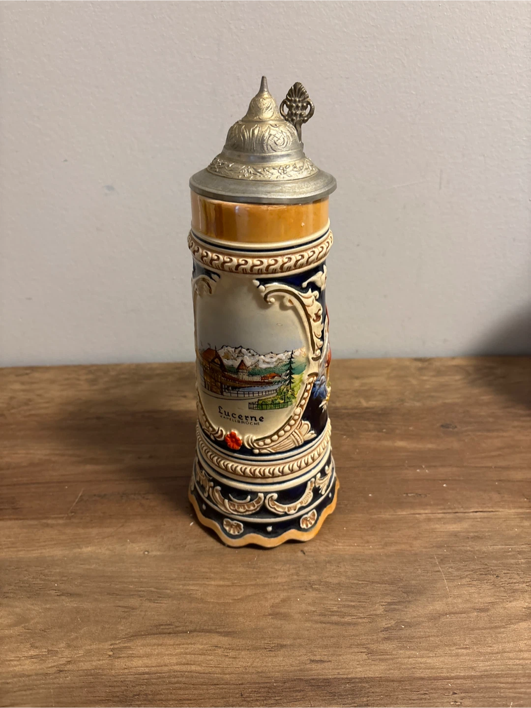 Vintage Musical Beer Stein