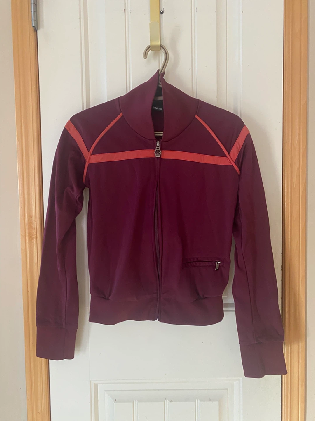 Diesel Track Jacket - Burgundy - Size S