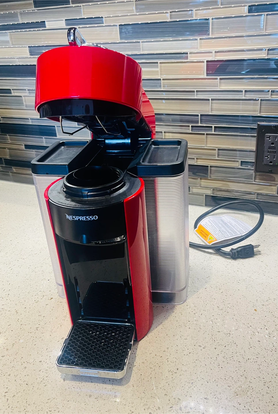 Nespresso VertuoPlus Coffee Machine - Red
