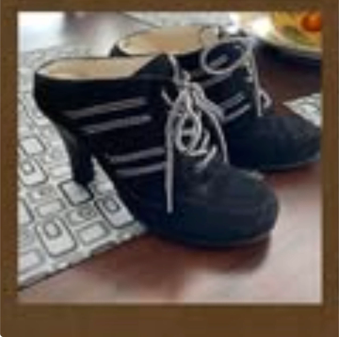 Black Suede Lace-Up Heeled Boots 🥕