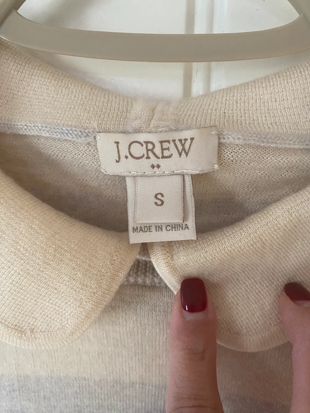 J. Crew Striped Peter Pan Collar Sweater - Size S - photo 3