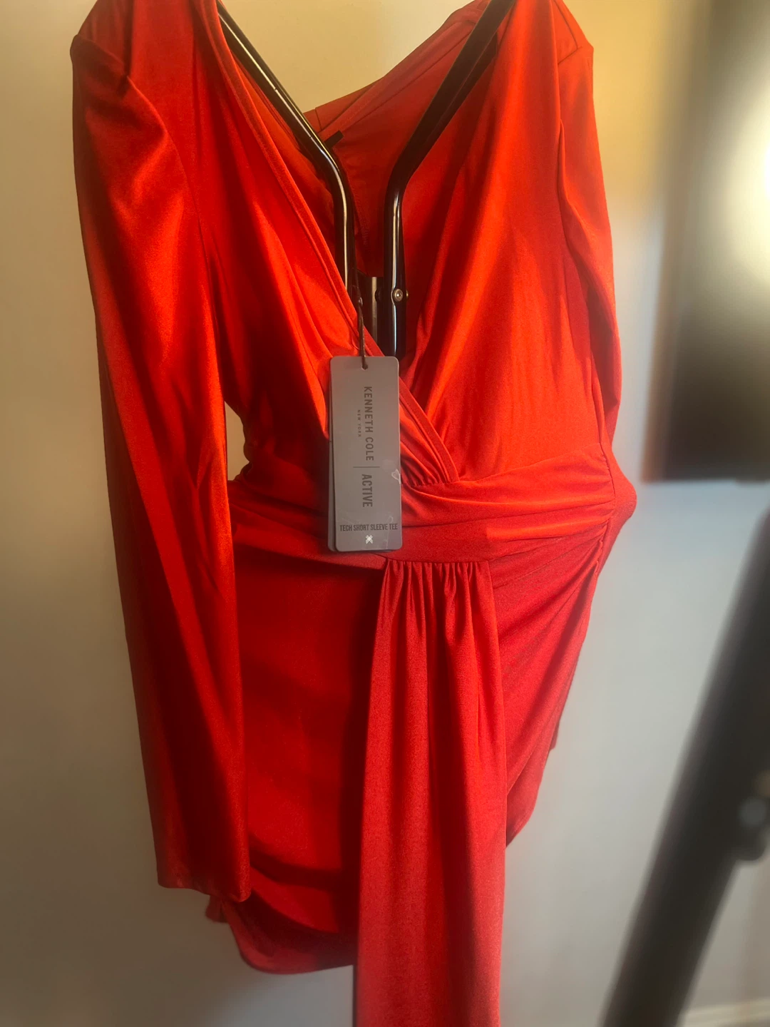 Kenneth Cole Active Red Wrap Bodysuit - photo 3