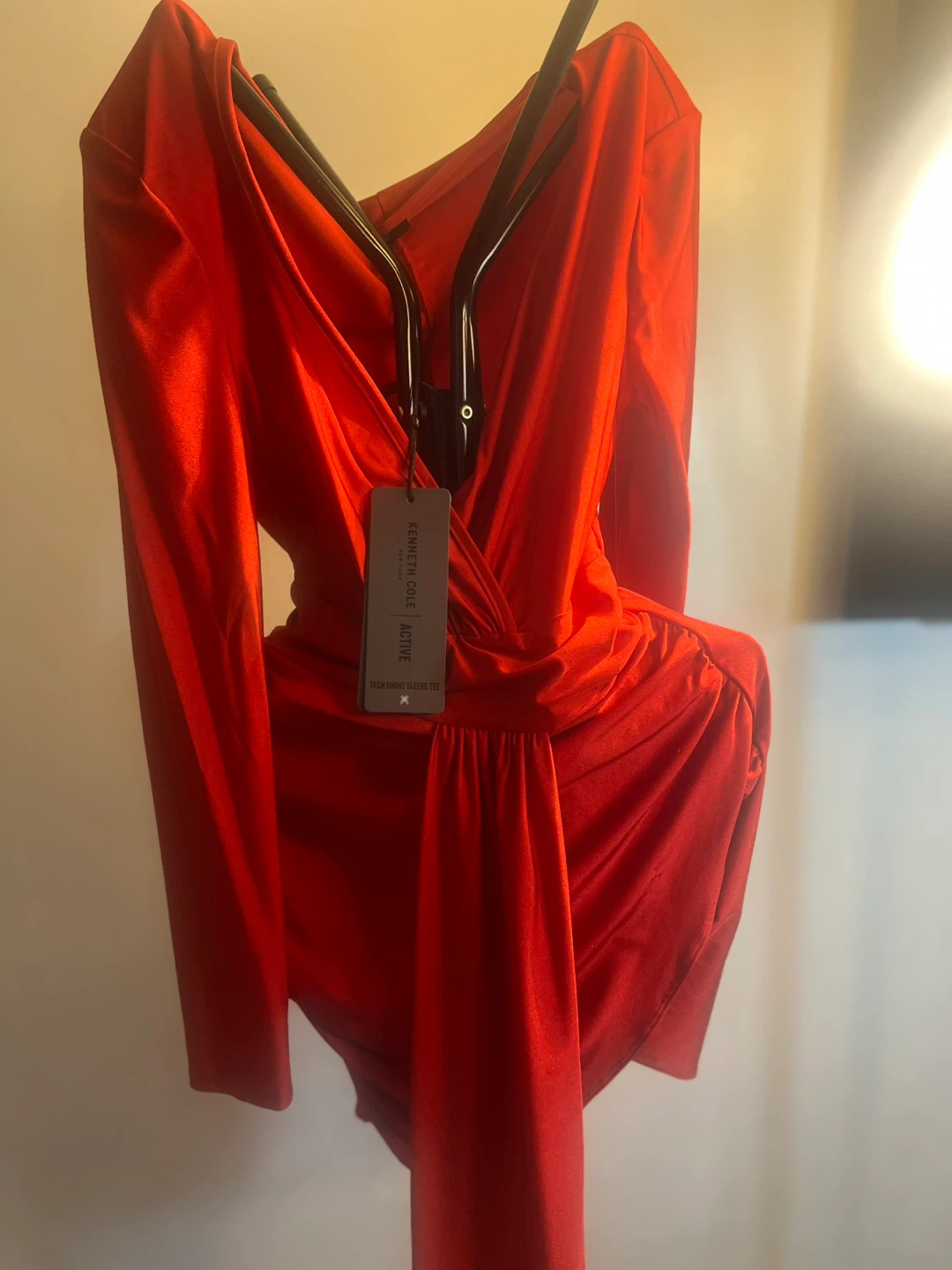 Kenneth Cole Active Red Wrap Bodysuit - photo 2