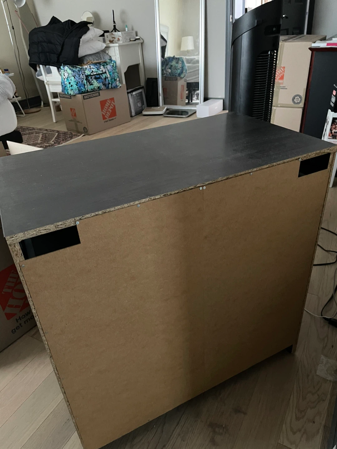 Black 3-Drawer Dresser / TV Stand - photo 3