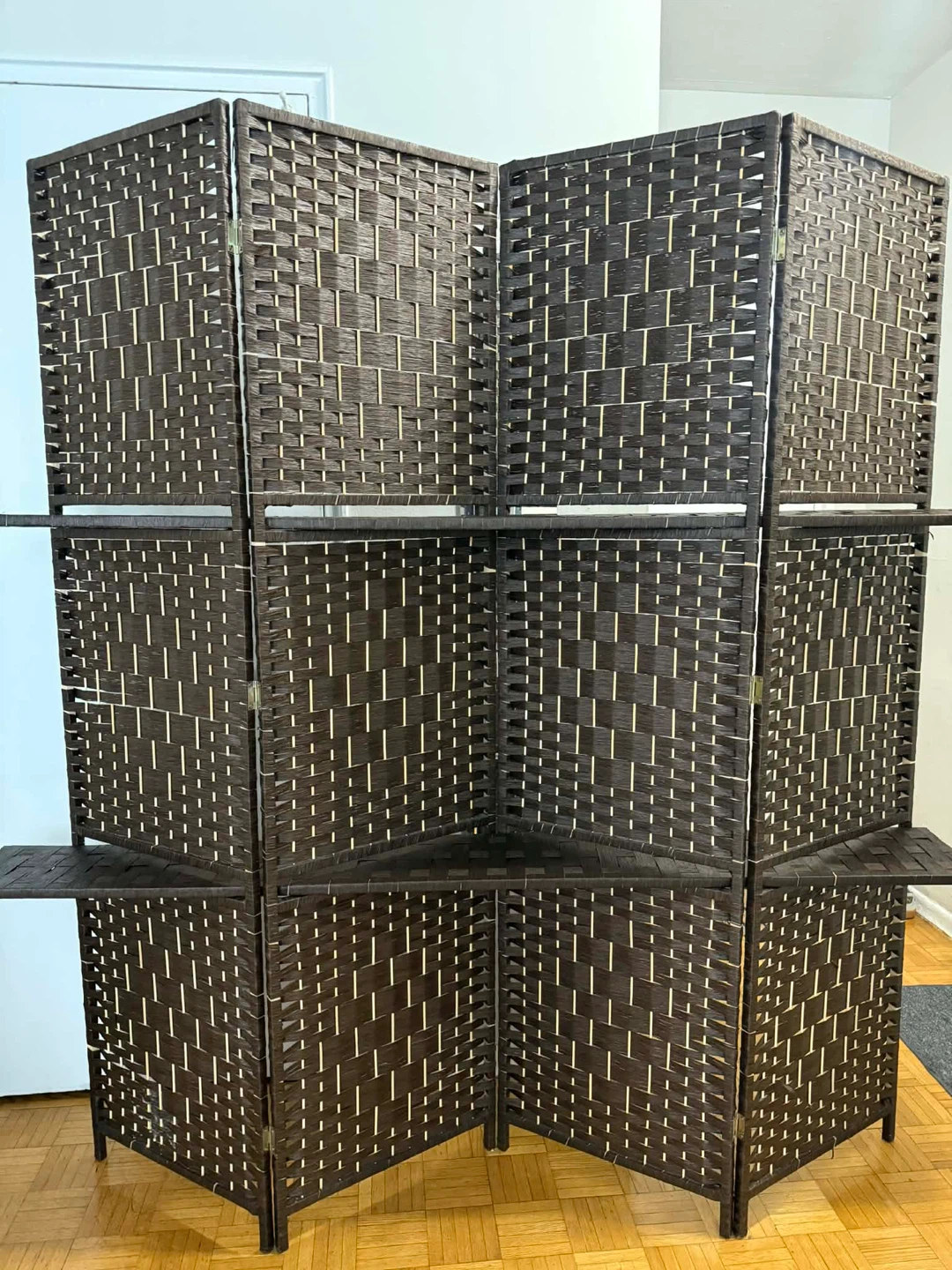 4-Panel Room Divider with Shelves for sale - photo 5