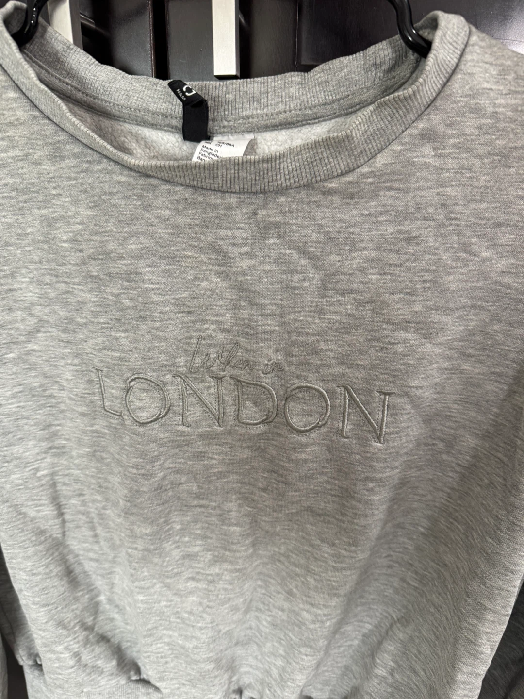 H&M Divided Grey "Living in London" Sweatshirt - Size S - photo 4