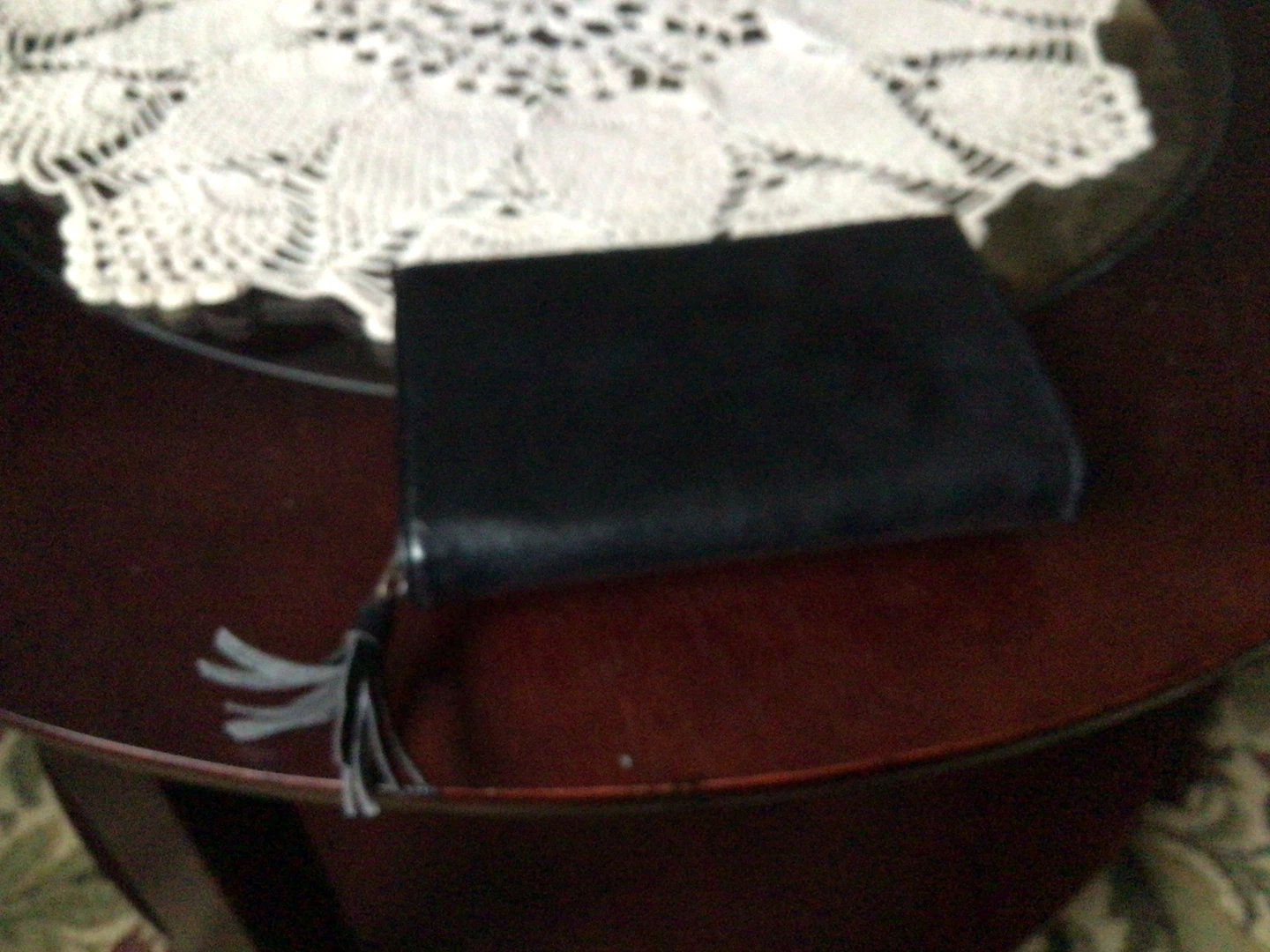 Black Wallet with Tassel Accent - photo 2