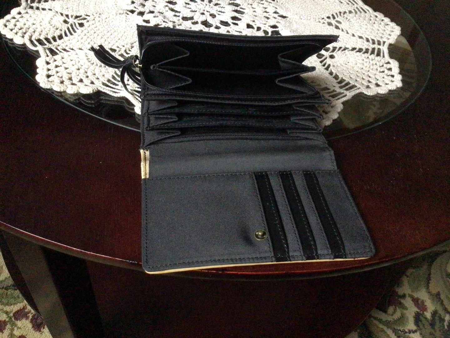 Black Wallet with Tassel Accent - photo 3