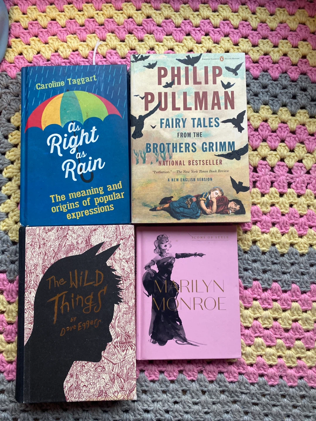 Assorted Books: Fairy Tales, Marilyn Monroe, Wild Things