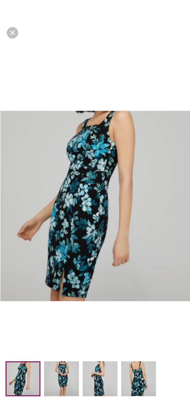 Plus size Floral Square Neck Mini Dress