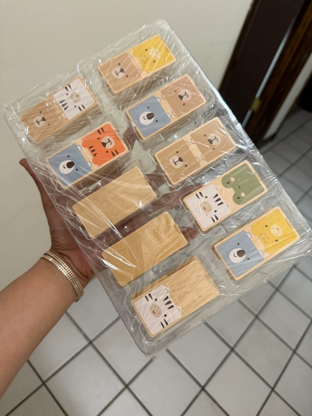 Wooden Animal Dominoes Set