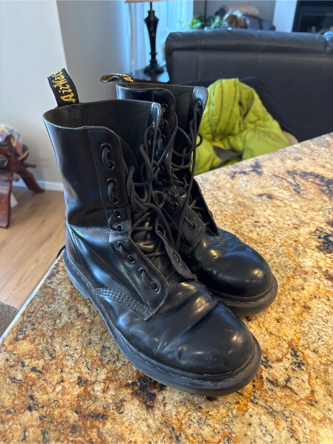 Dr. Martens Black Leather Boots
