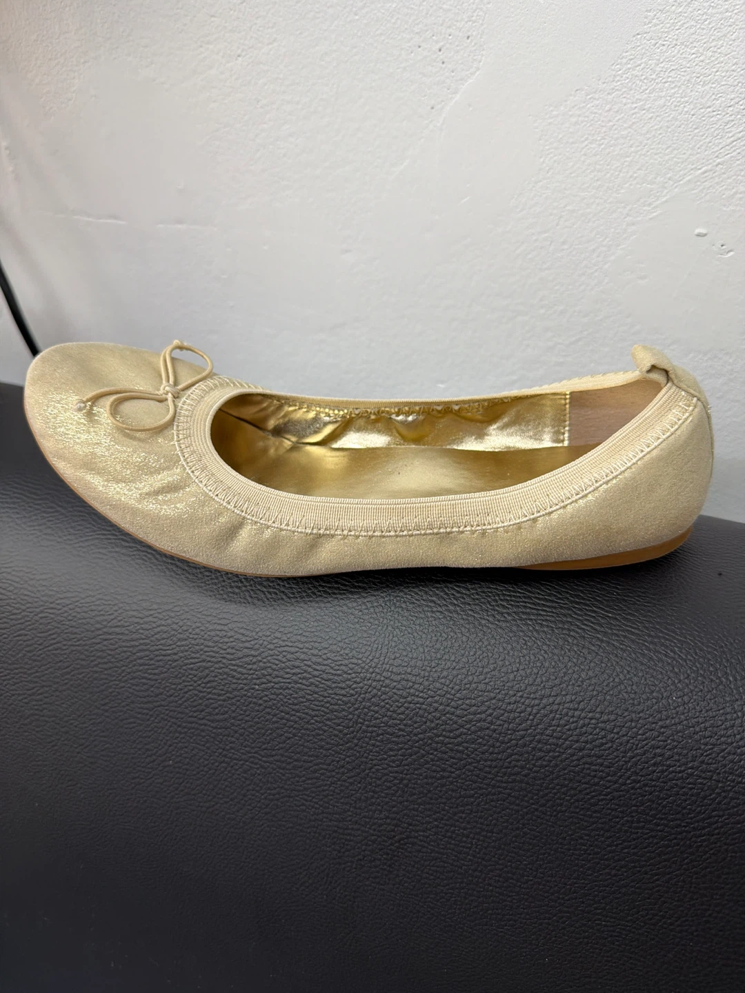 Gold Ballet Flats