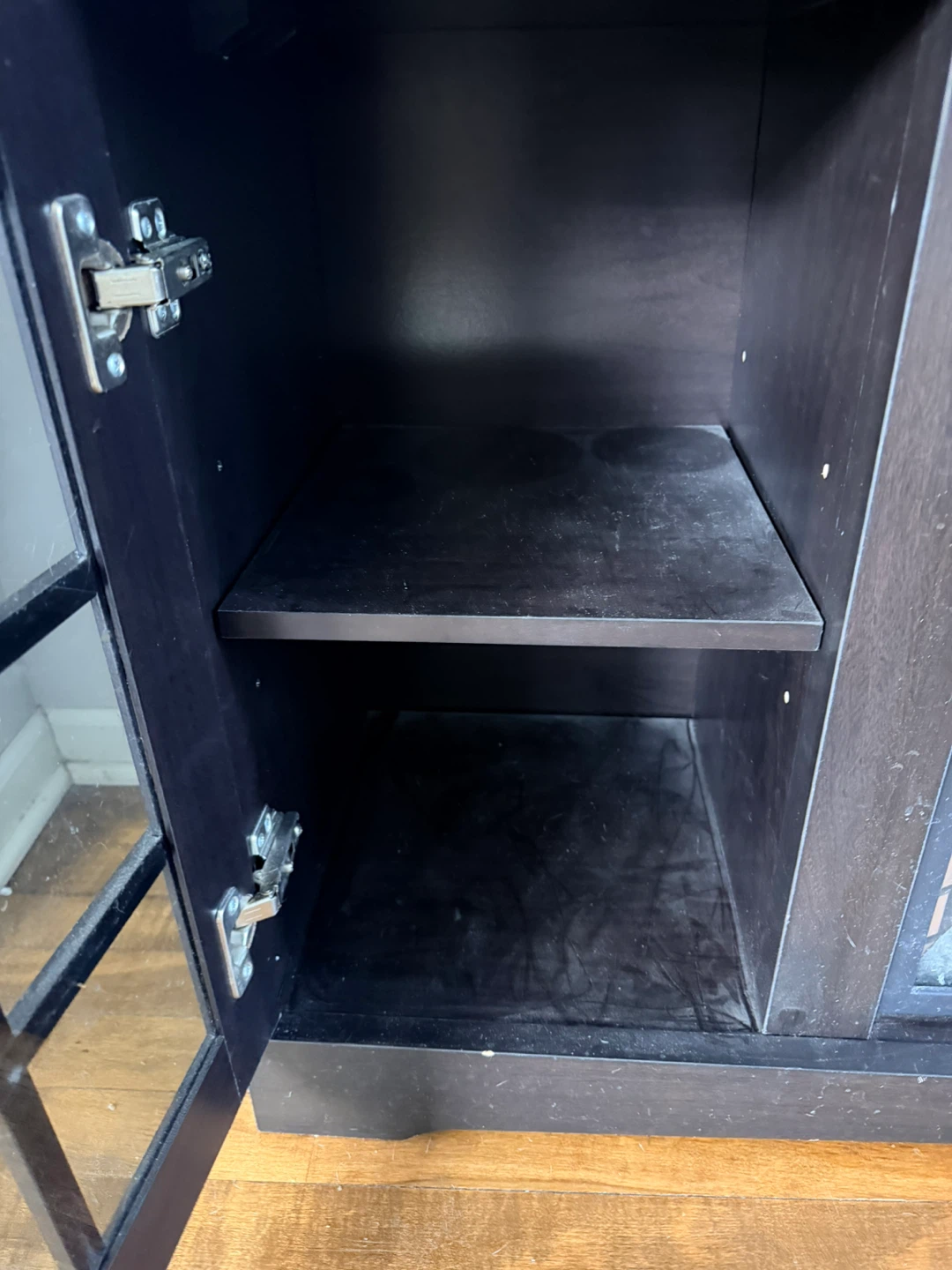 Dark Brown TV Stand with Electric Fireplace - photo 5