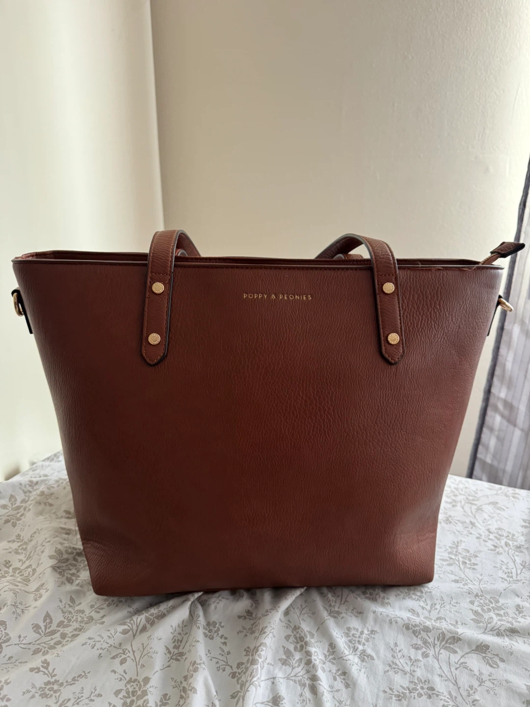 Poppy & Peonies Go-Getter Bag – Chestnut - photo 3