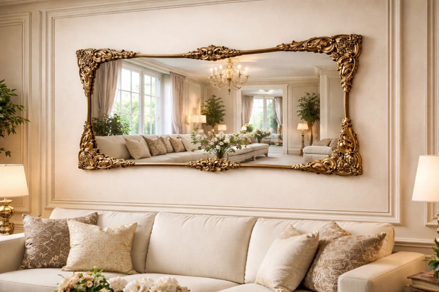 Ornate Gold Decorative Mirror