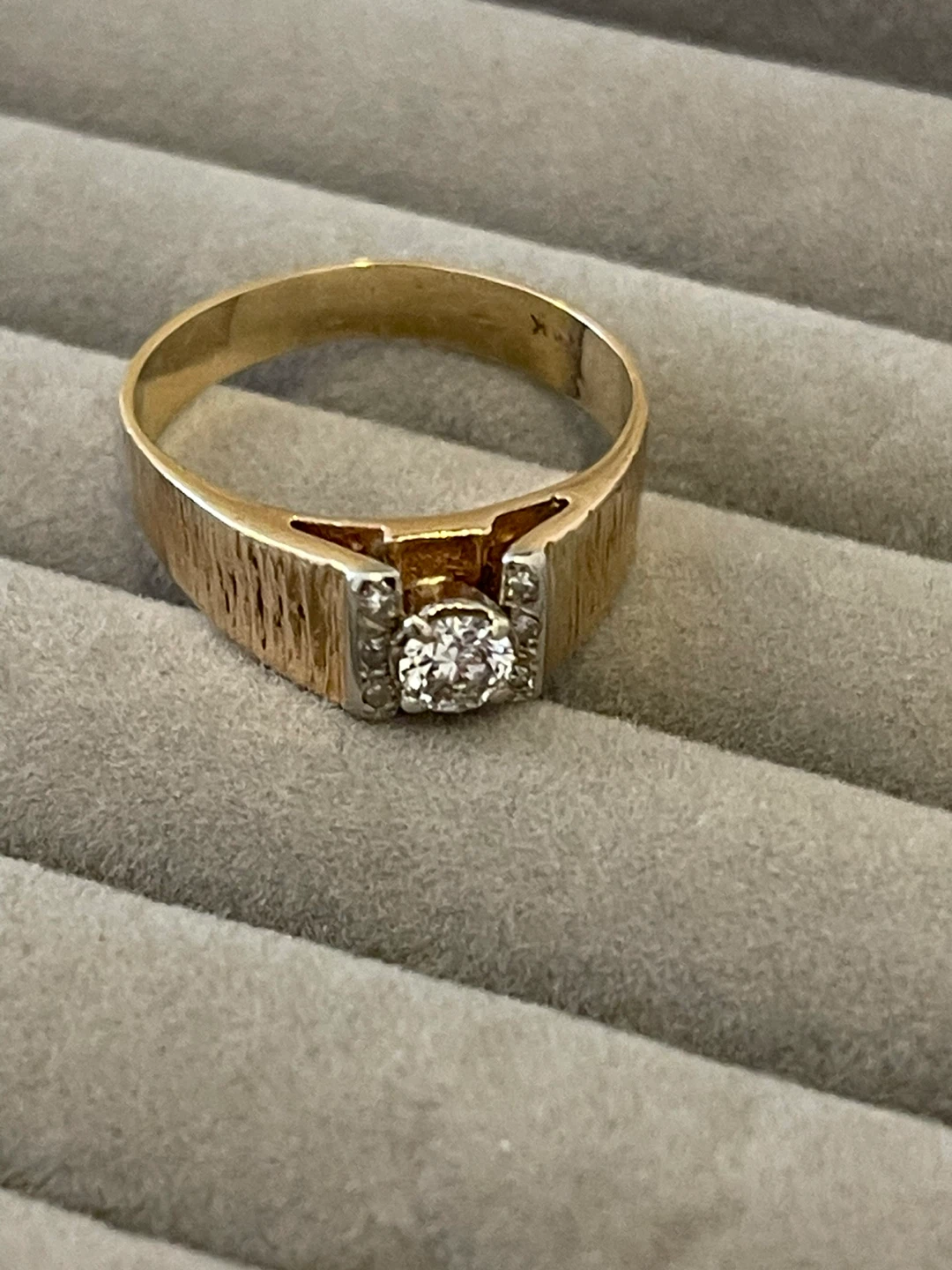 ANTIQUE RARE MEN'S 14K W/YG .68 Carat total Diamond - photo 5