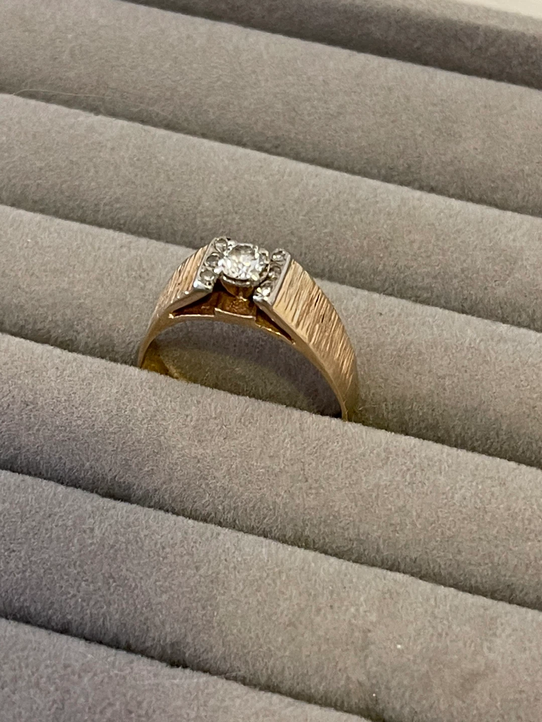 ANTIQUE RARE MEN'S 14K W/YG .68 Carat total Diamond - photo 2