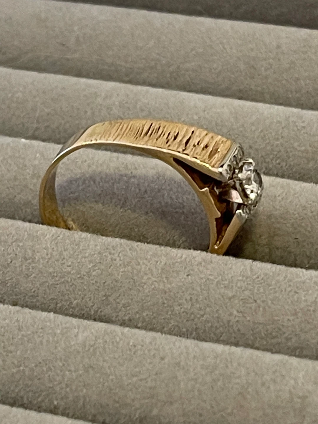 ANTIQUE RARE MEN'S 14K W/YG .68 Carat total Diamond - photo 3