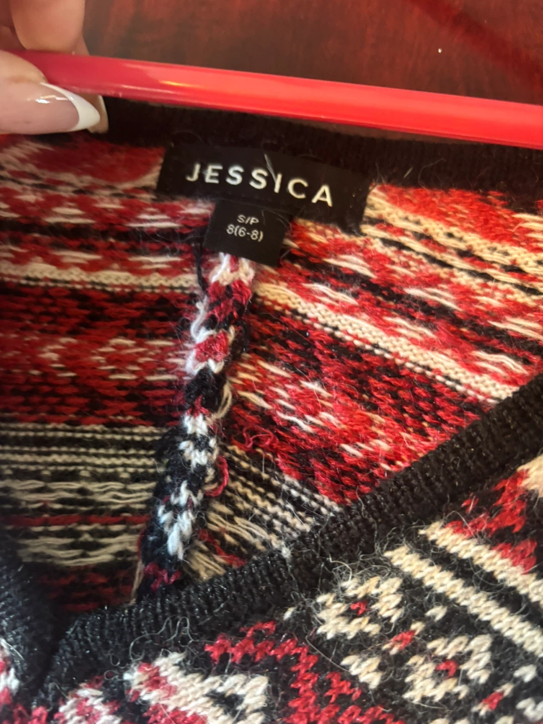 Jessica Women's Fair Isle V-Neck Sweater - Small - photo 3
