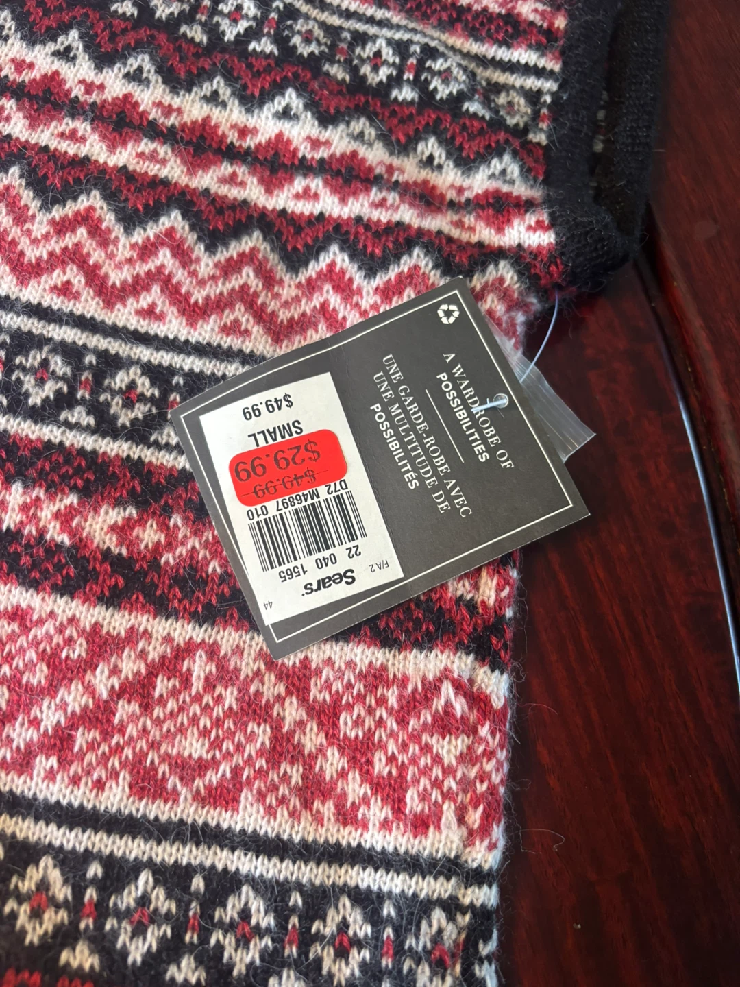 Jessica Women's Fair Isle V-Neck Sweater - Small - photo 4