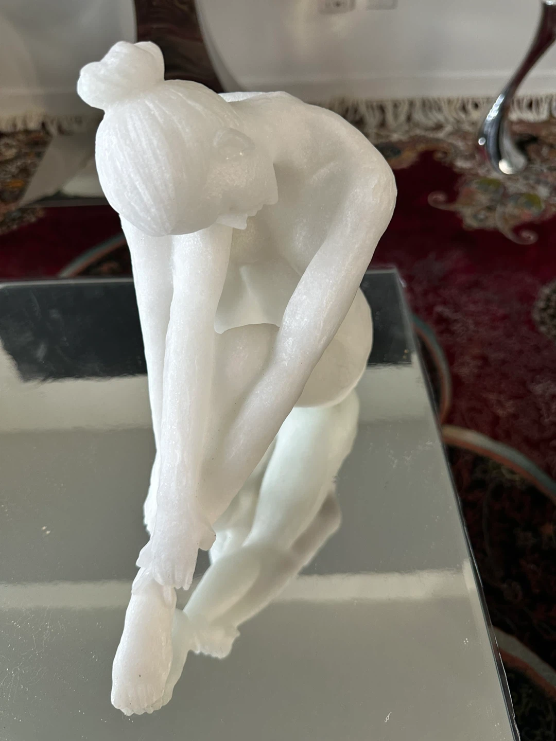 White Nude Figure Candle