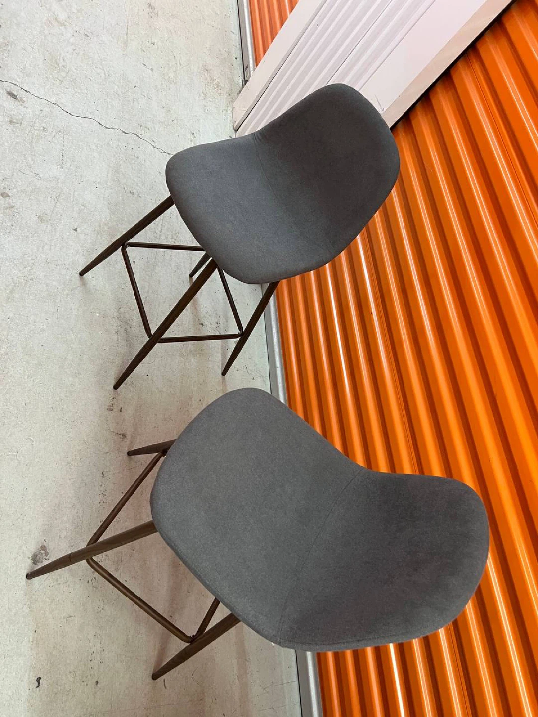 Grey Counter Height Bar Stools (Set of 2) - photo 4