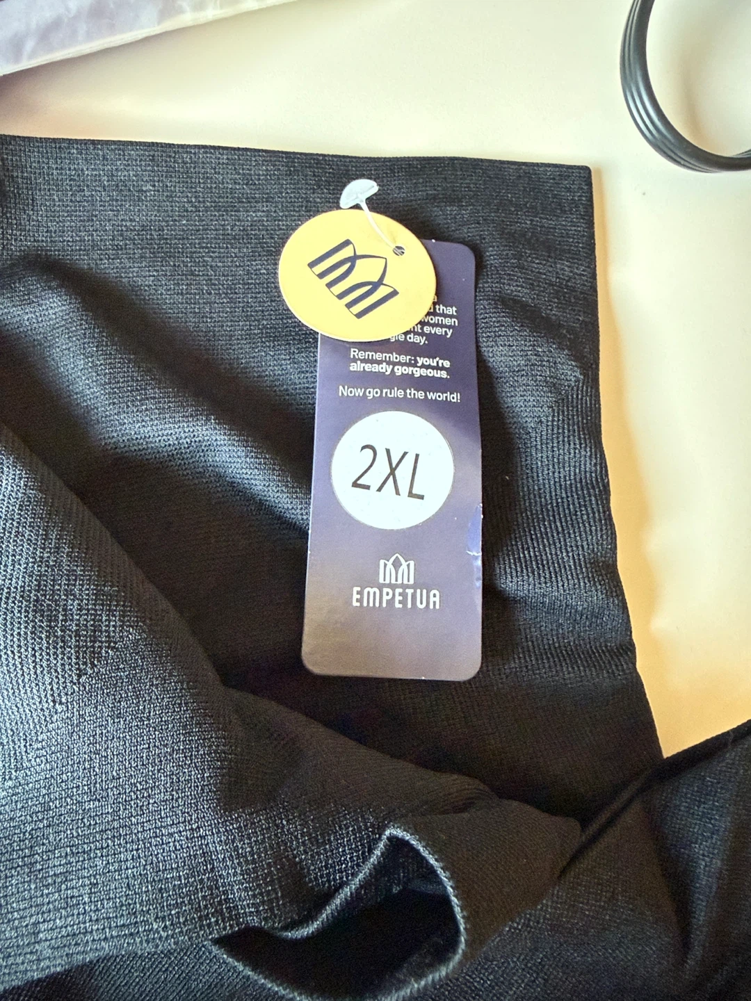 Empetua High-Waisted Shaper Boyshort - Black, Size 2XL - photo 3