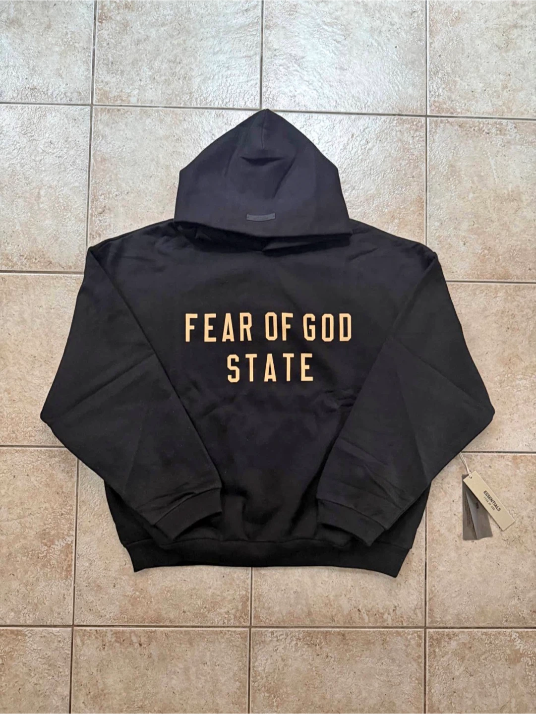 Fear of God Essentials State Hoodie Black authentic