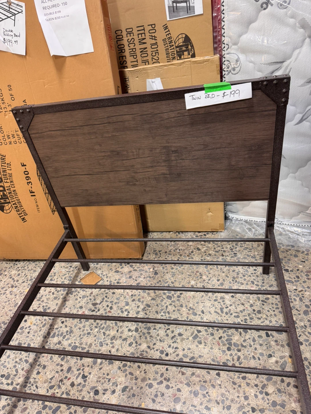 Twin Bed Frame with Headboard and Footboard - photo 3