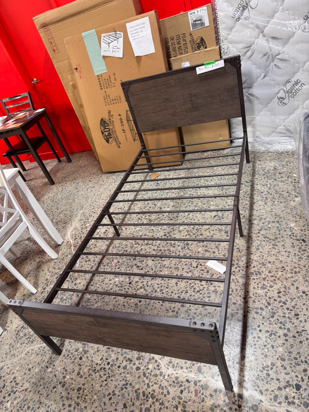 Twin Bed Frame with Headboard and Footboard - photo 2